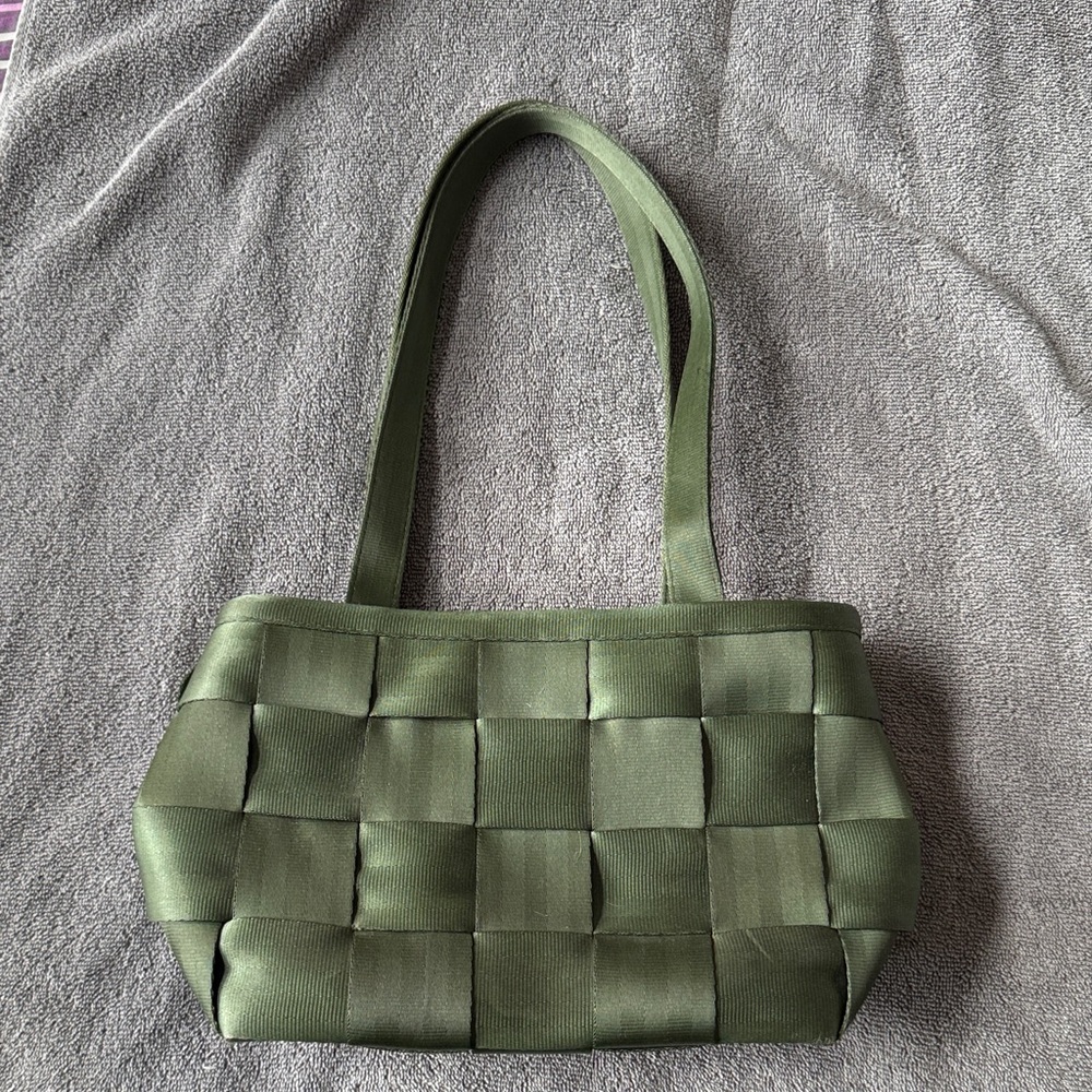 Harvey’s Green Seatbelt Purse.